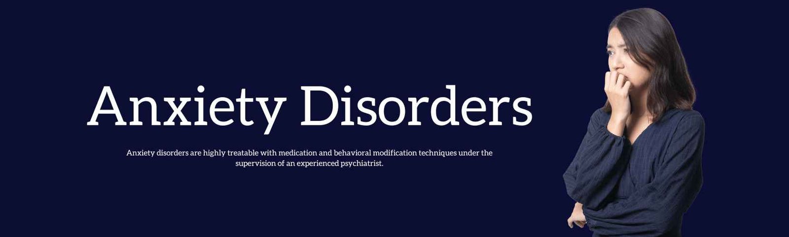Anxiety disorders banner