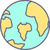 Continents served icon